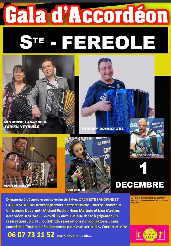 ST FEREOLE THE DANSANT 1ER DECEMBRE 2024